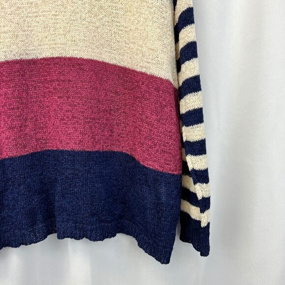 P.S. Kate Womens Multicolor Knitted Colorblock Pullover Sweater Size Small - Picture 7 of 9